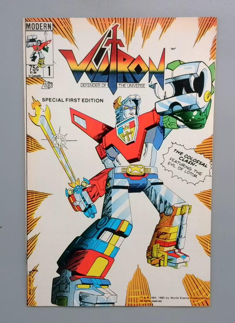 Voltron #1 VF/NM 1st Voltron in Comics Modern Comics 1985