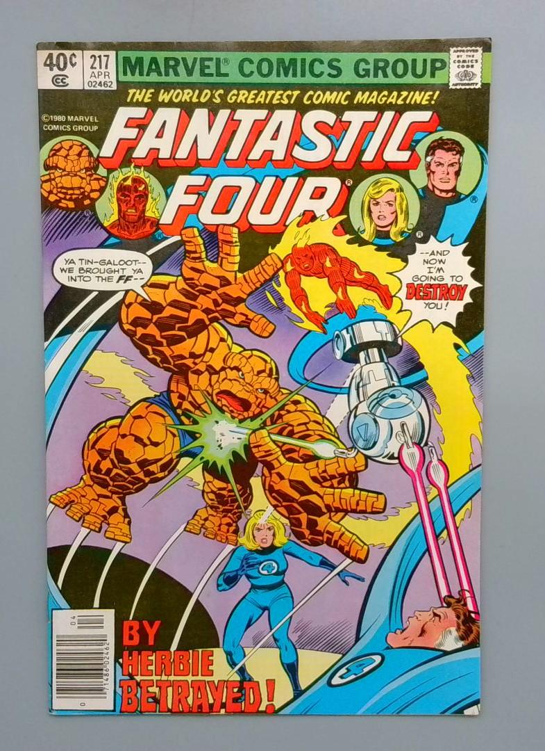 Fantastic Four #217 Early Dazzler,  Newsstand Edition Marvel 1980