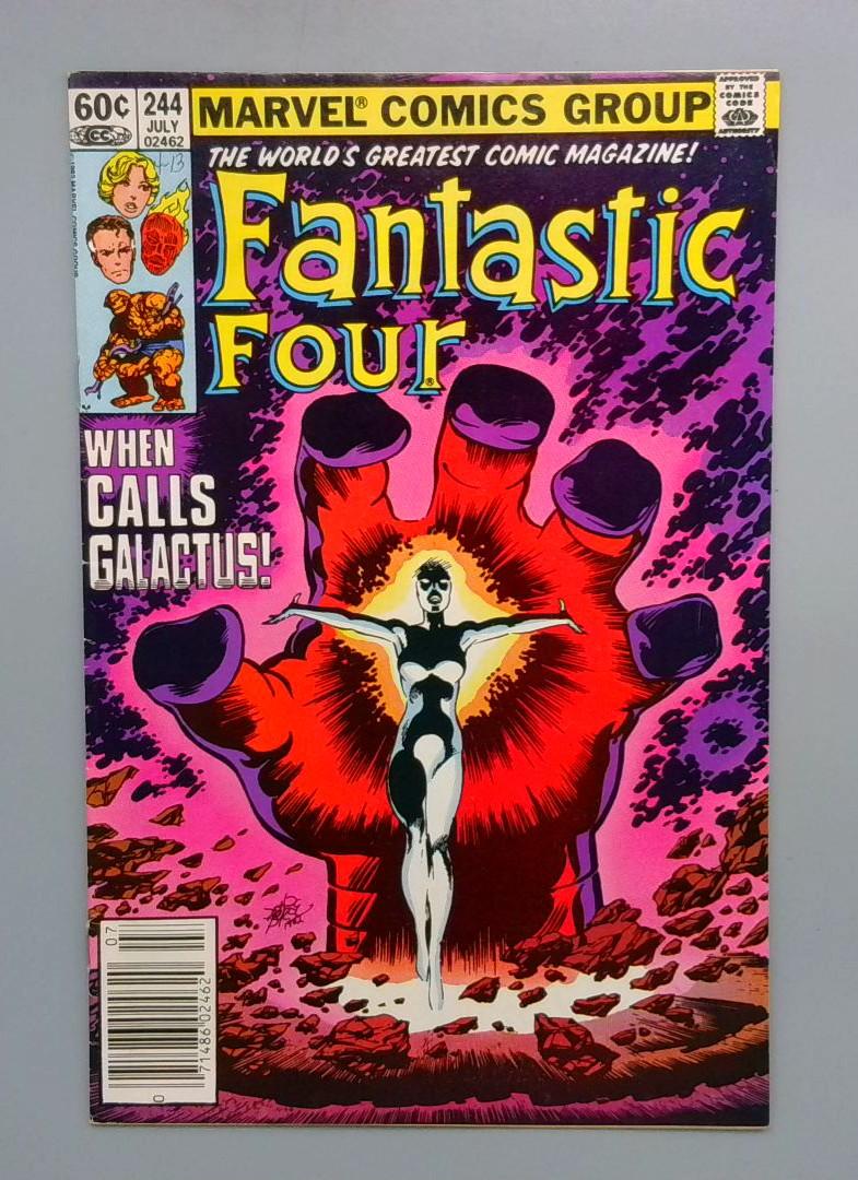 Fantastic Four #244 VF-1st Frankie Raye As Nova, Newsstand Marvel 1982