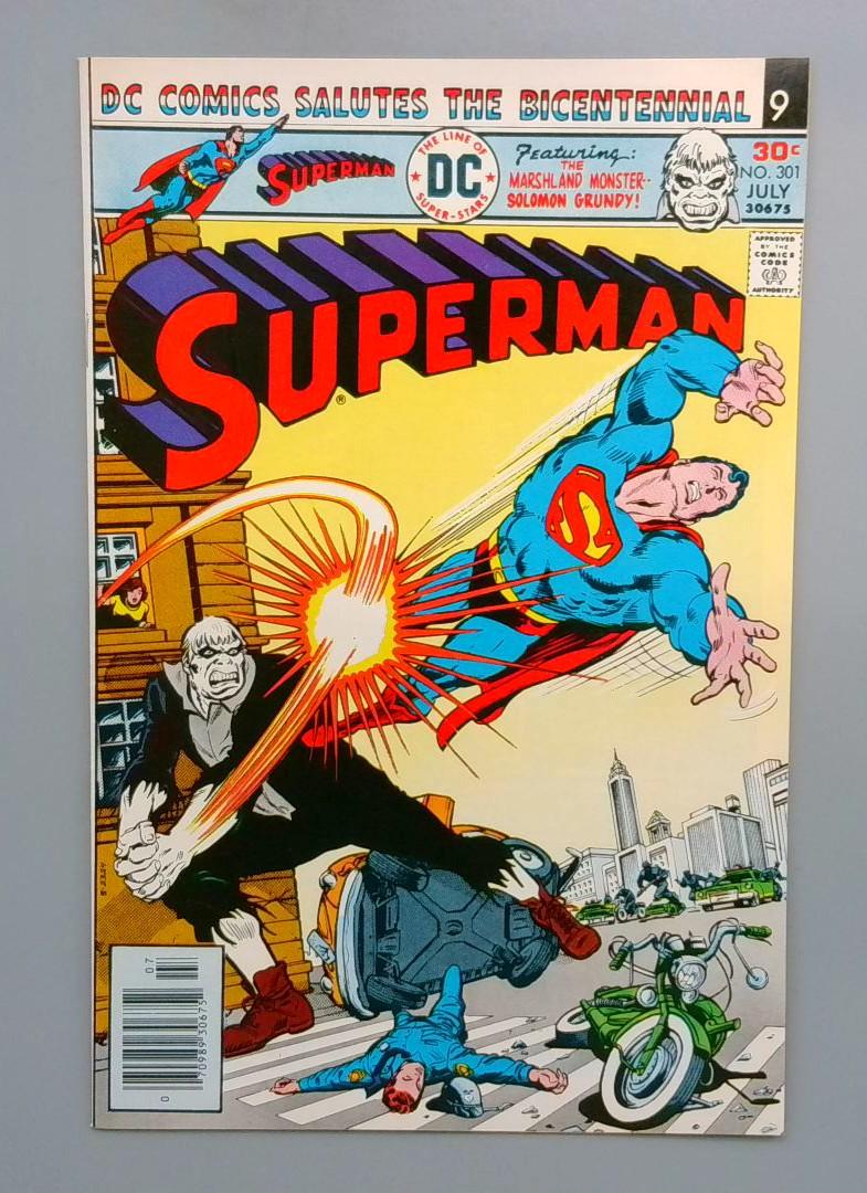 Superman #301 VF+ Solomon Grundy DC 1976