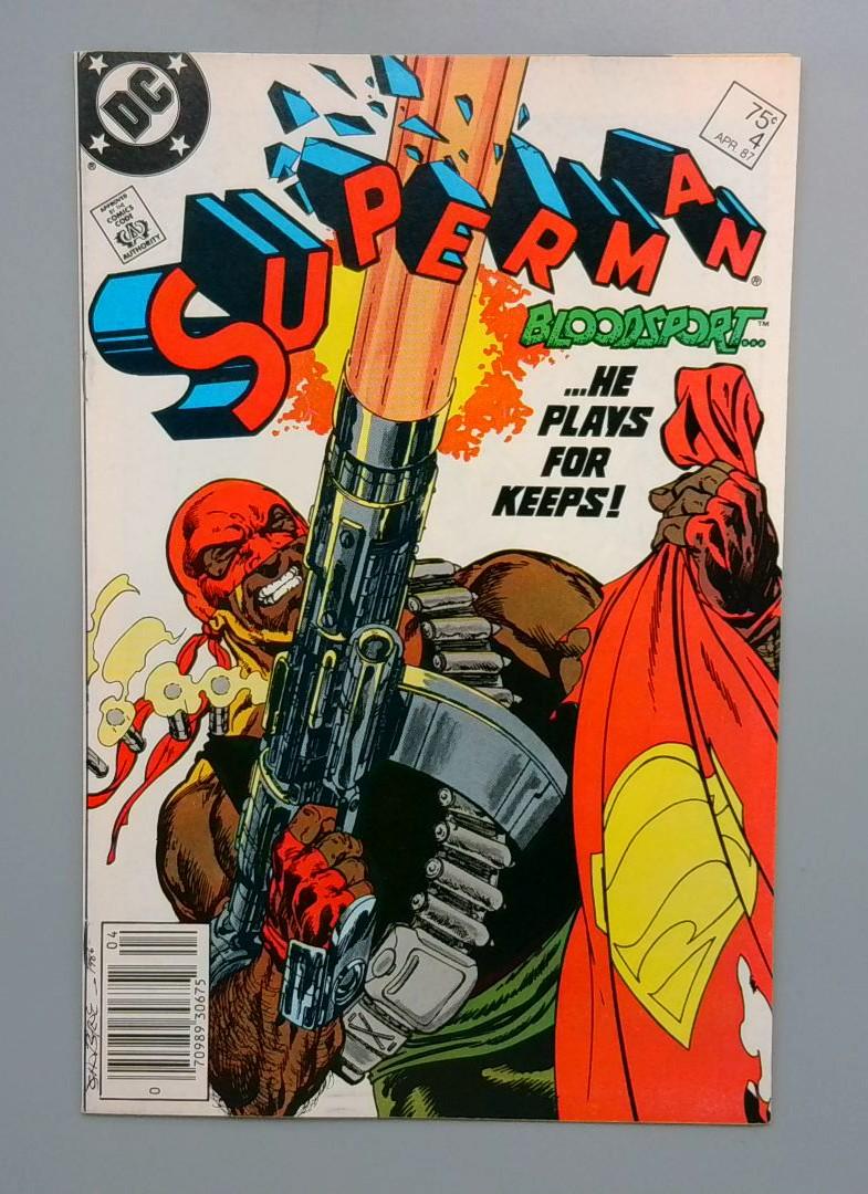 Superman #4 VF/NM Newsstand DC Comics 1992