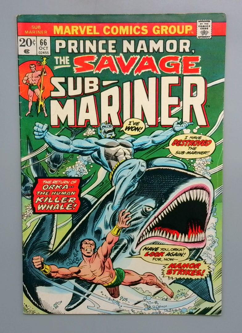Sub-Mariner #66 Marvel 1974