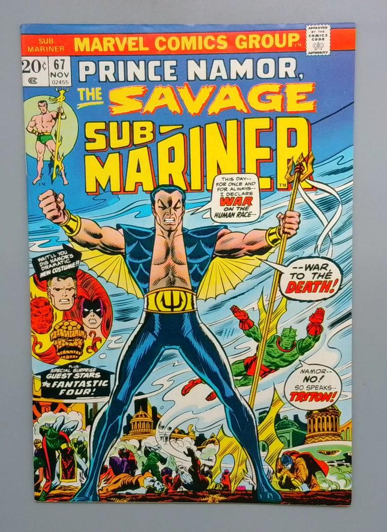 Sub-Mariner #67 VF- Namor Debuts New Costume Marvel 1973