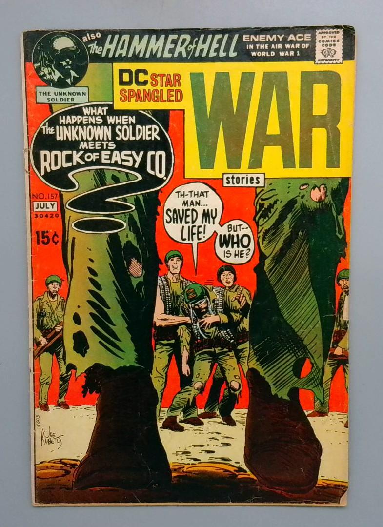 Star Spangled War Stories #157 Detached Cover DC 1971