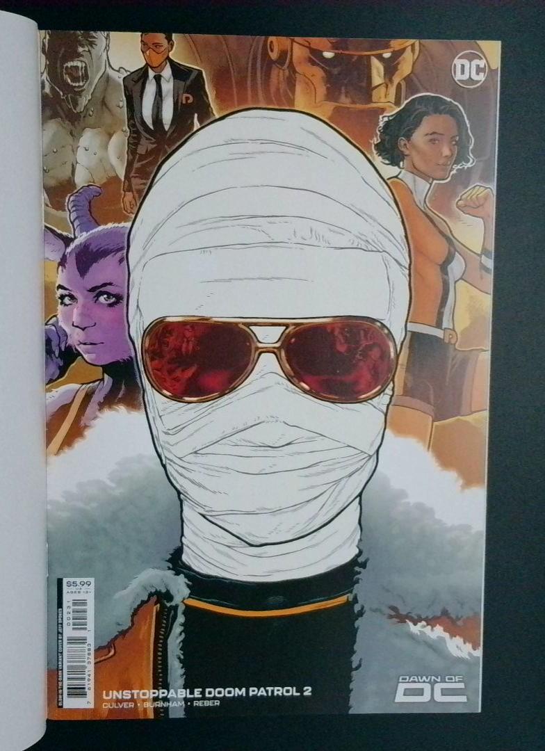 Unstoppable Doom Patrol #2c Jeff Spokes Glow-In-The-Dark Card Stock Cover DC