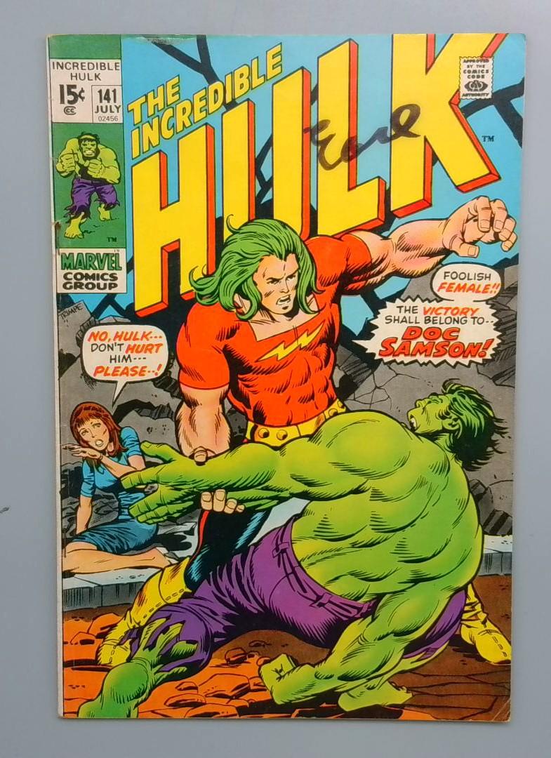 Incredible Hulk #141 VG- 1st Appearance of Doc Samson Marvel 1969