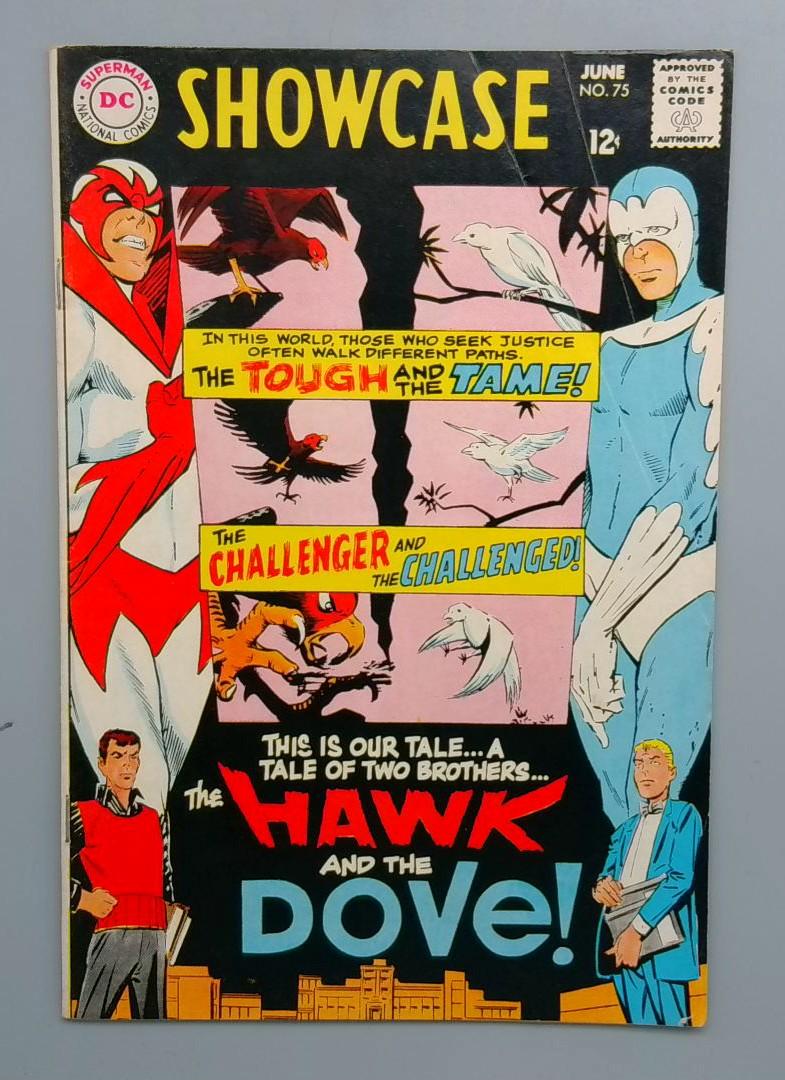Showcase #75 VG 1st Appearance of Hawk and Dove DC 1968