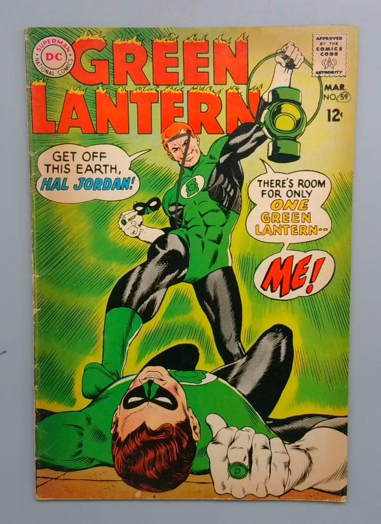 Green Lantern #59 VG- 1st Appearance of Guy Gardner DC 1968