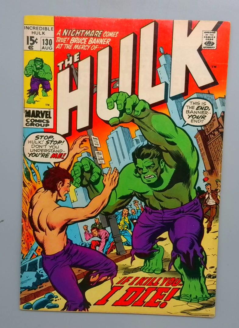 Incredible Hulk #130 FN- Marvel 1970