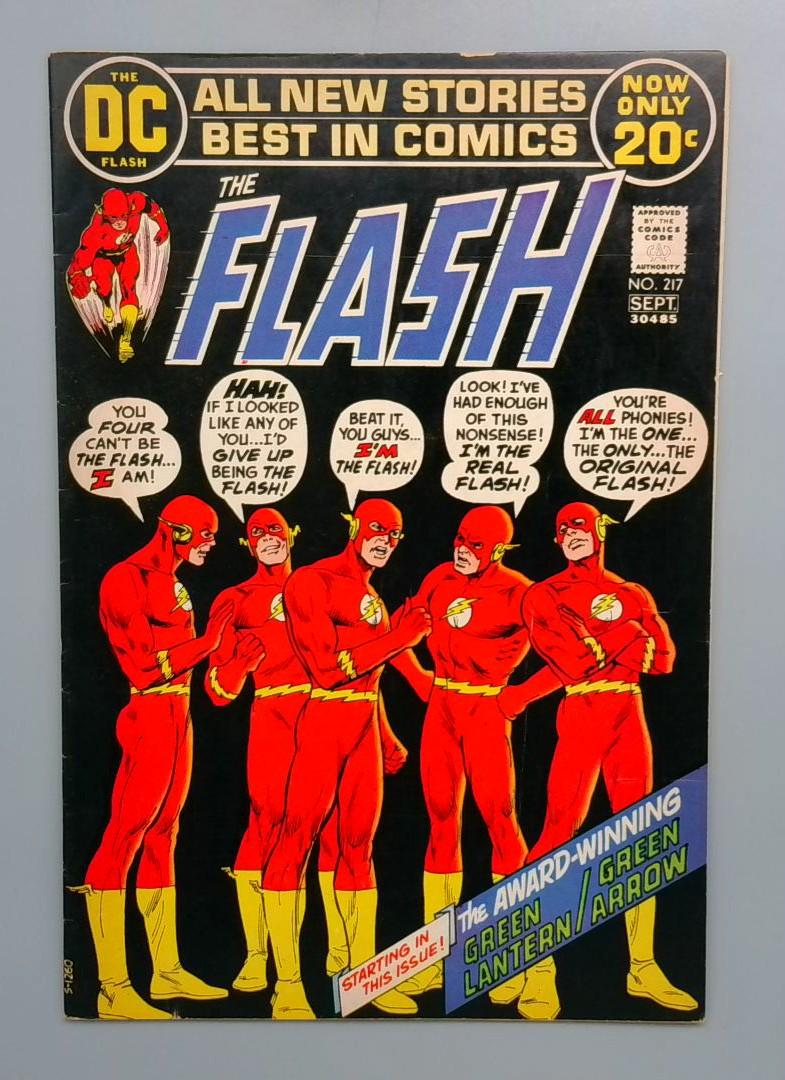 Flash #217 Features Green Lantern and Green Arrow DC 1972