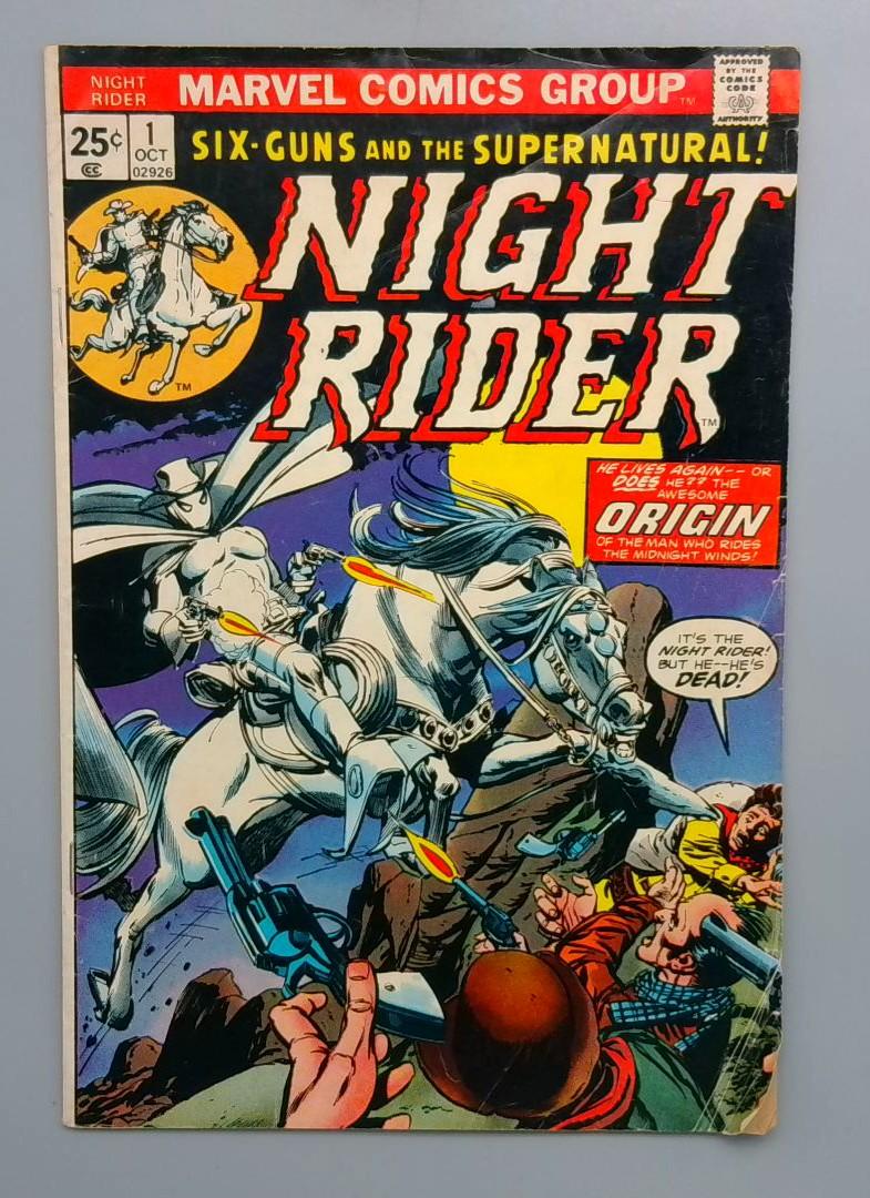 Night Rider #1 VG Marvel Comics Group 1972