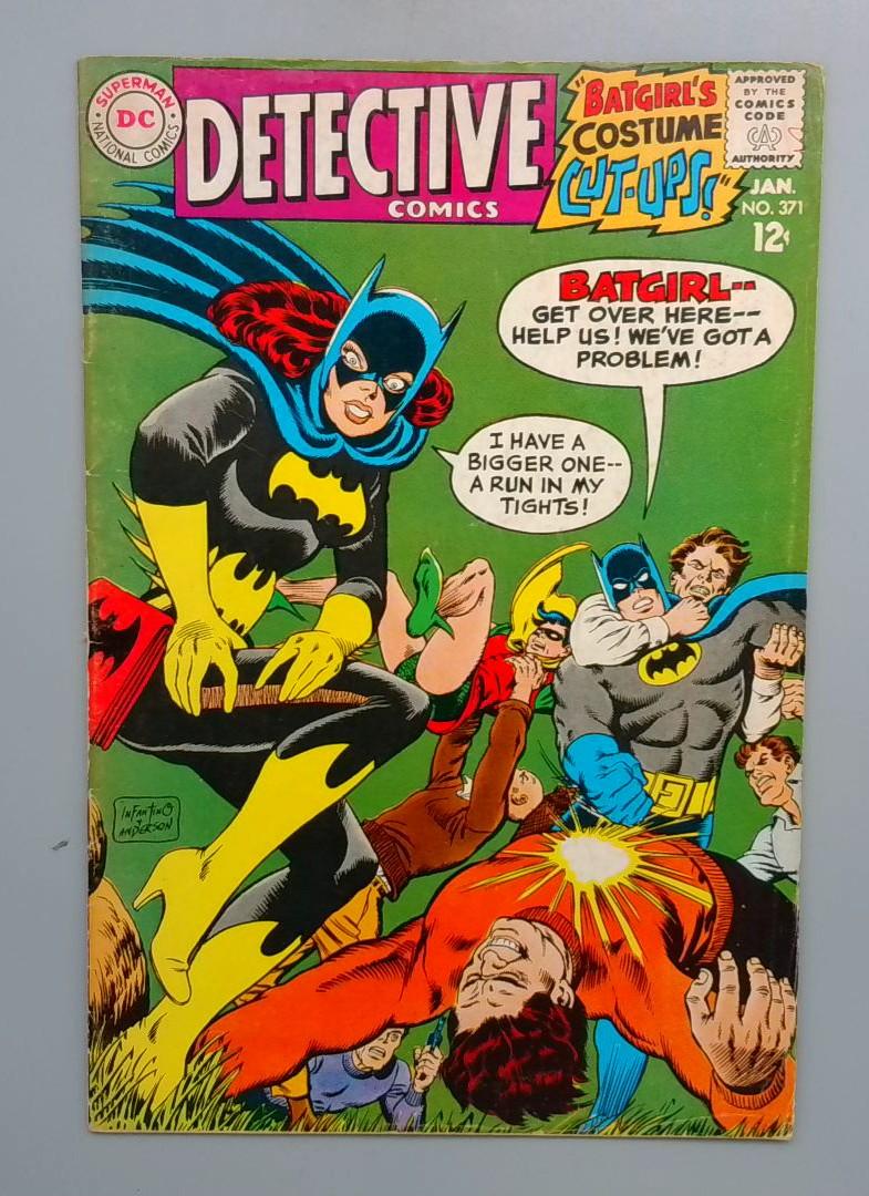 Detective Comics #371 VG Top Spine Split, 1st TV Bat-Mobile DC 1968