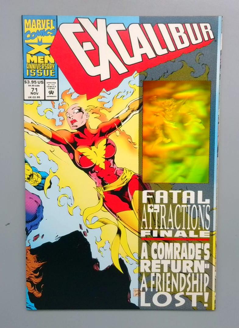 Excalibur #71 Fatal Attractions Concludes. Nightcrawler Hologram Direct Edition