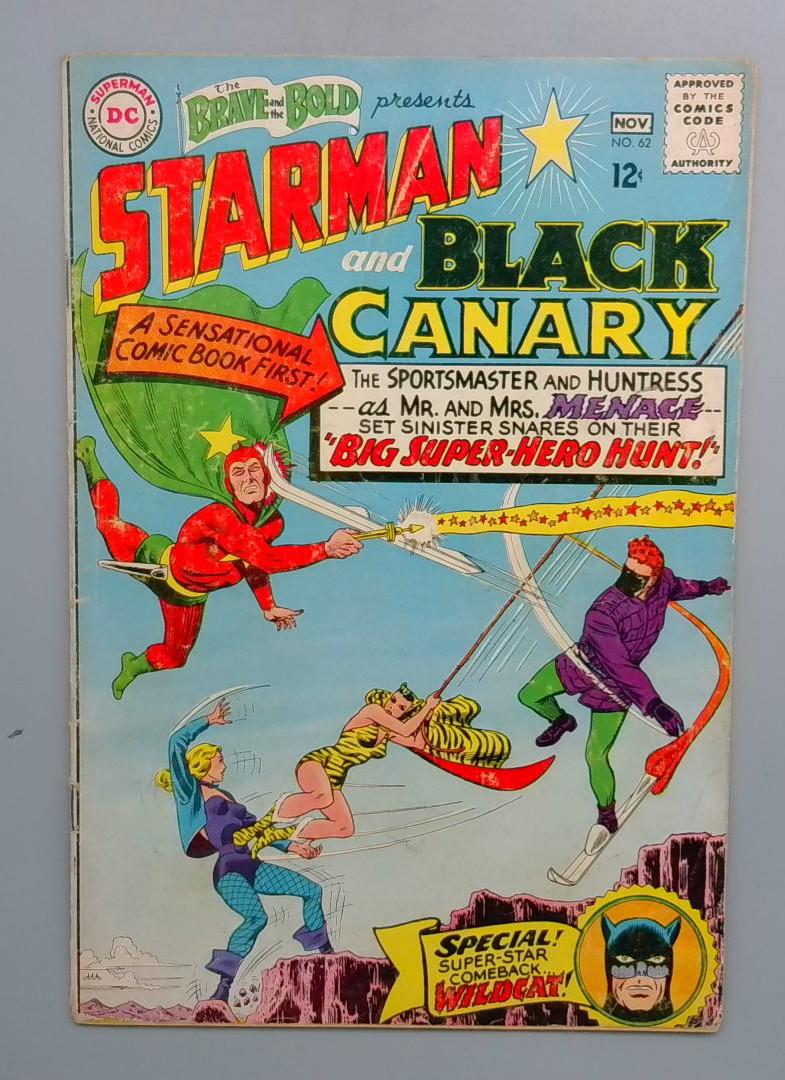 Brave and the Bold #62 1st Silver Age Huntress, Wildcat DC 1965