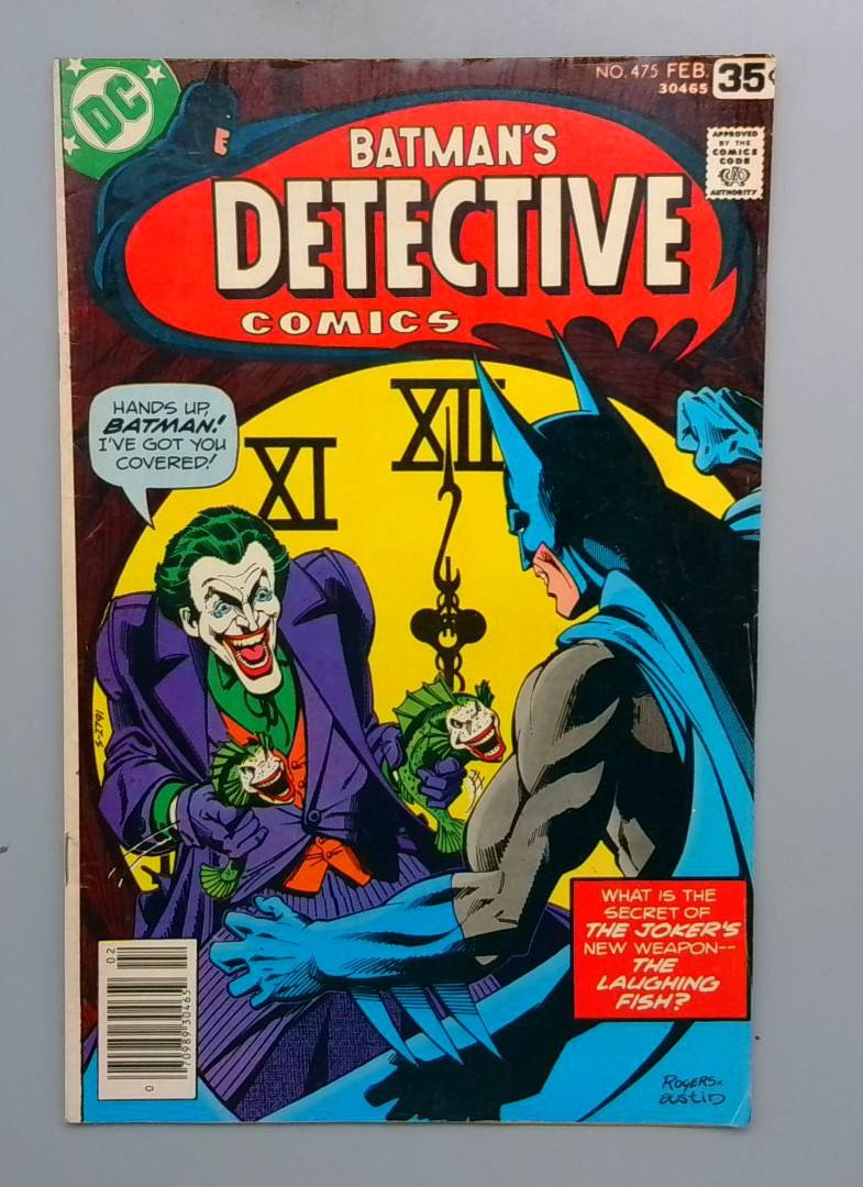 Detective Comics #475 VG Joker's Laughing Fish DC 1978
