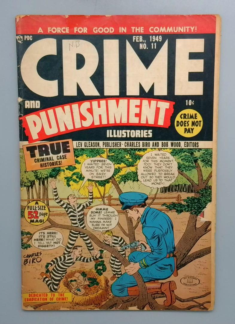 Crime and Punishment Illustories #11 Lev Gleason Publications 1949