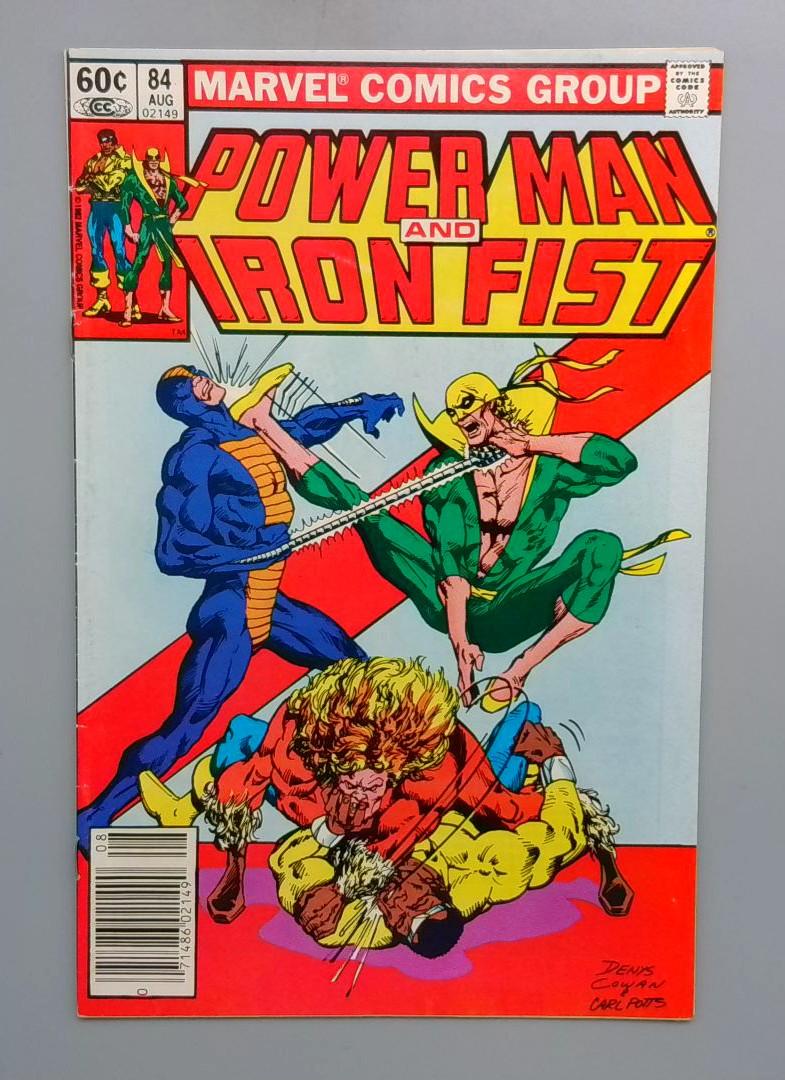 Power Man and Iron Fist #84 4th Sabertooth Newsstand Marvel 1982