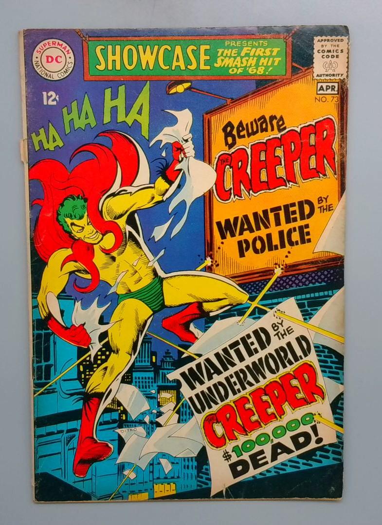Showcase #73 VG- 1st Creeper, Top Staple Detached DC 1968