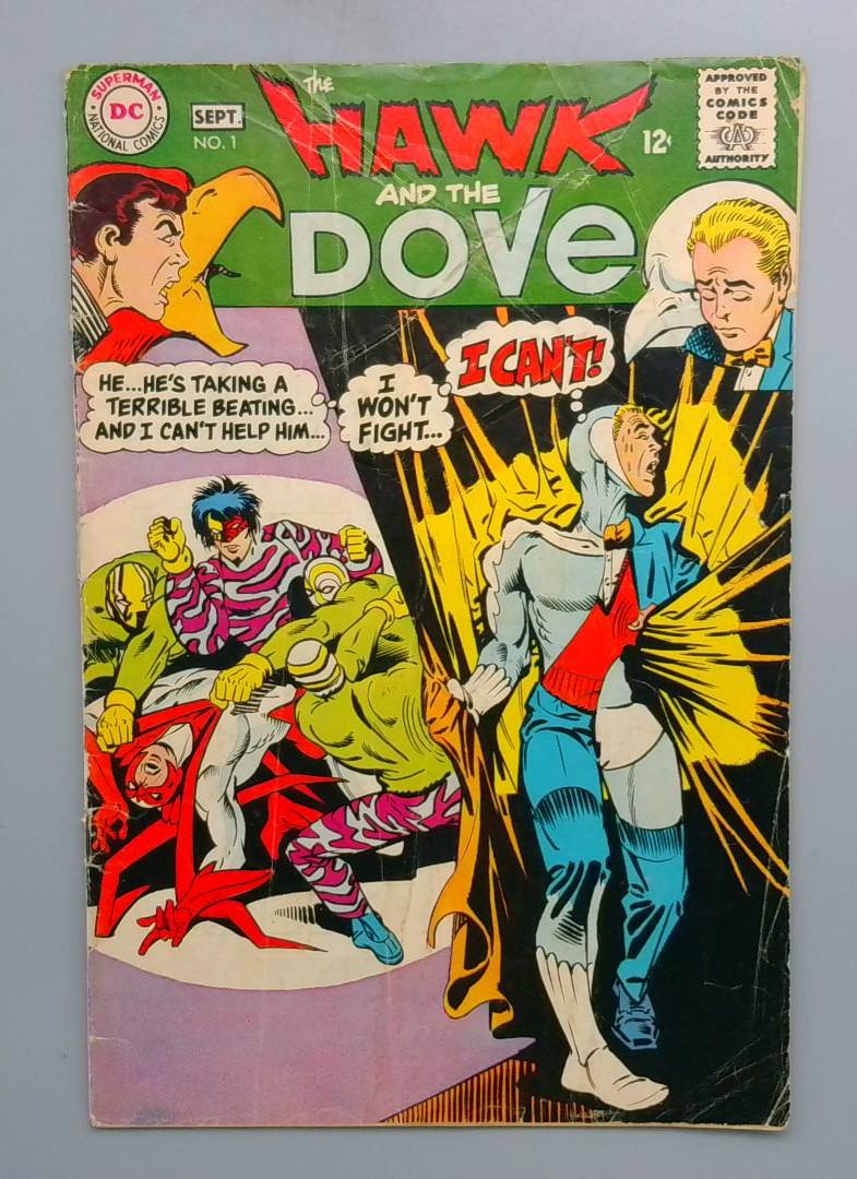 Hawk and the Dove #1 Top Staple Detached DC Comics 1968