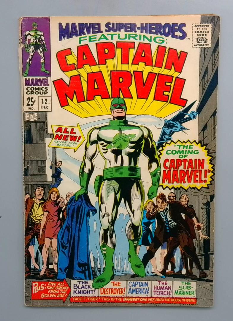 Marvel Super-Heroes #12 GD+ 1st Appearance of Captain Marvel Marvel 1968