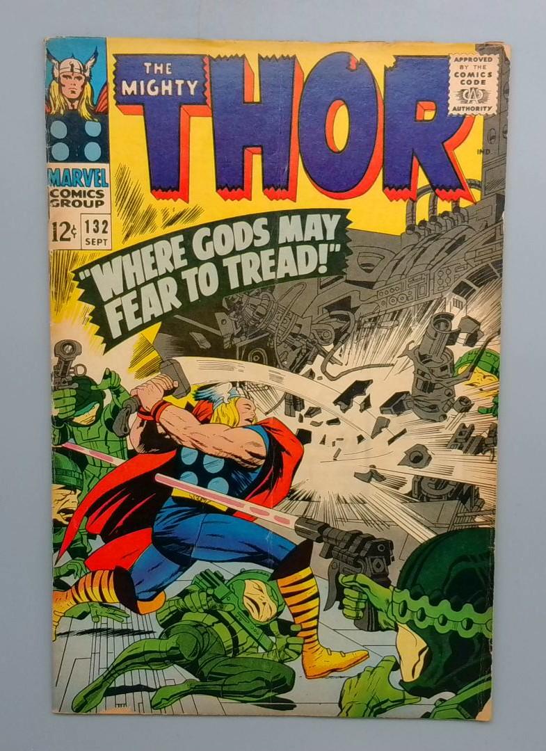 Thor #132 VG 1st Cameo Appearance of Ego the Living Planet Marvel 1966