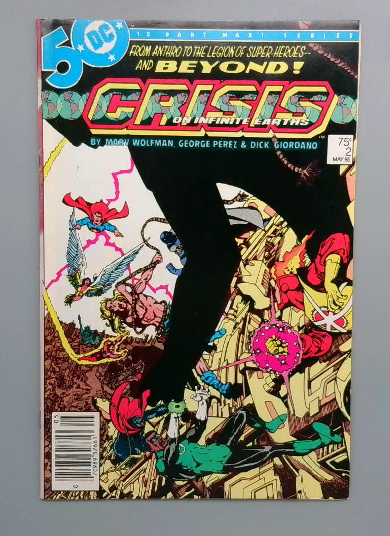 Crisis on Infinite Earths #2 VF/NM Newsstand DC Comics May 1985