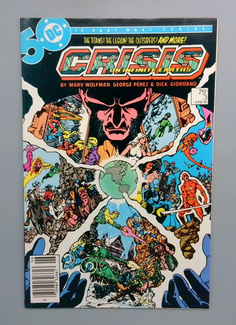 Crisis on Infinite Earths #3 VF+ Newsstand DC Comics June 1985