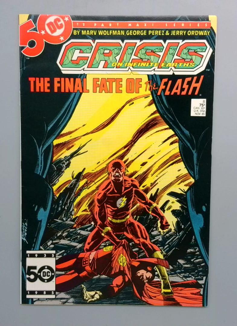 Crisis on Infinite Earths #8 Death of the Flash DC 1985