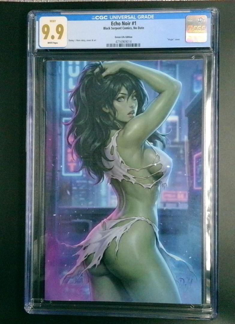 Echo Noir #1 #1 Savage She Hulk Cosplay Exclusive Virgin Variant CGC 9.9
