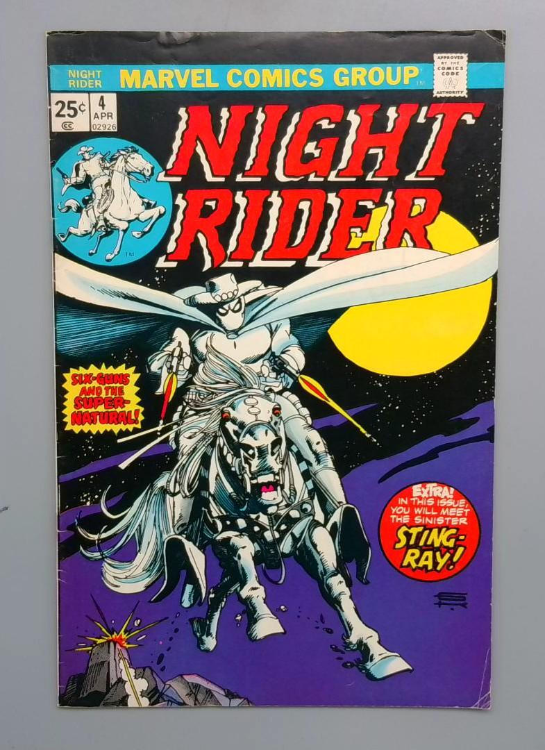 Night Rider #4 Marvel Comics Group April 1975