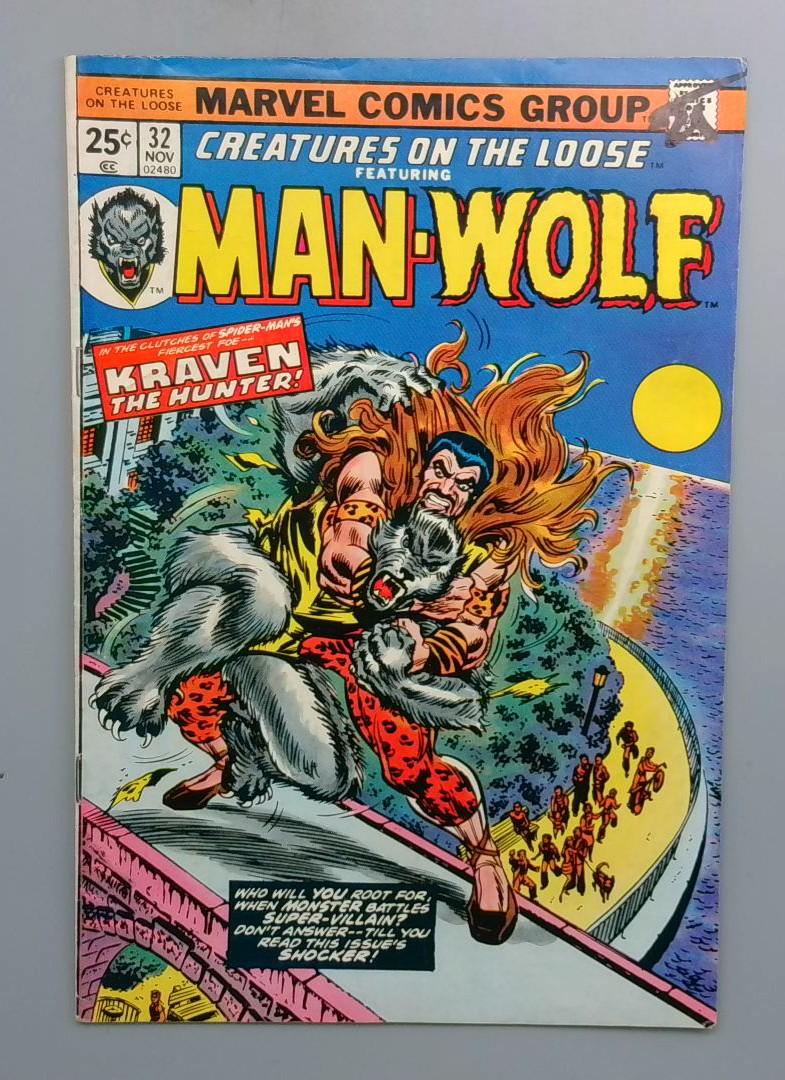 Creatures on the Loose #32 Man-Wolf vs Kraven Marvel 1975