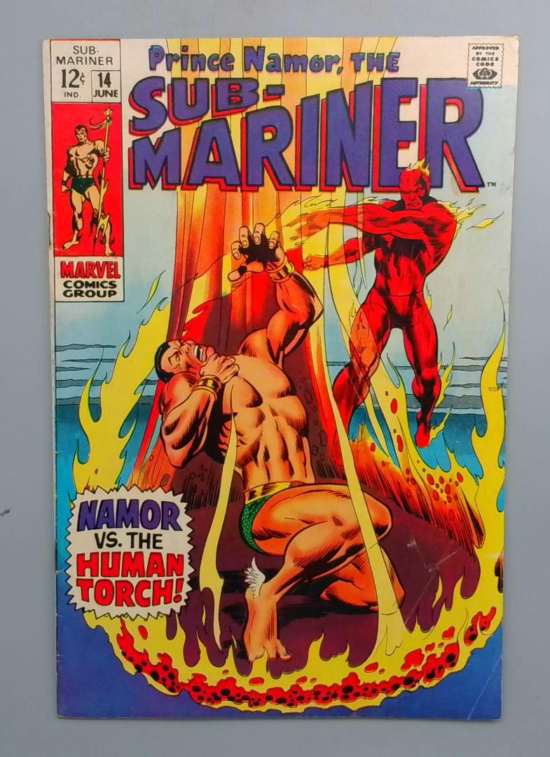 Sub-Mariner #14 FN- Death of Toro Thomas Raymond Marvel 1969