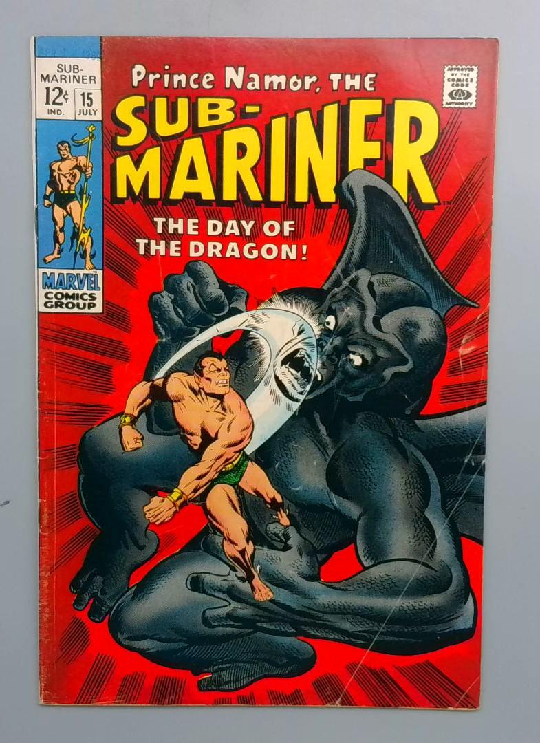 Sub-Mariner #15 VG Dragon Man Appearance Marvel 1969