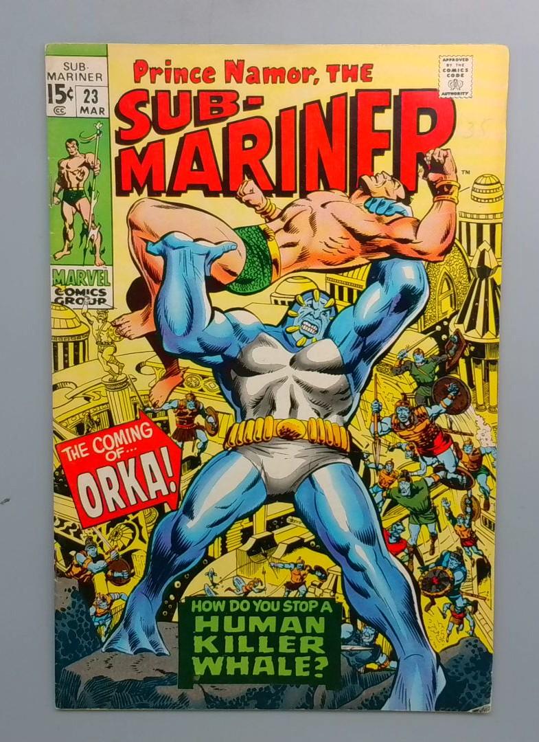 Sub-Mariner #23 FN 1st Orka Marvel 1970