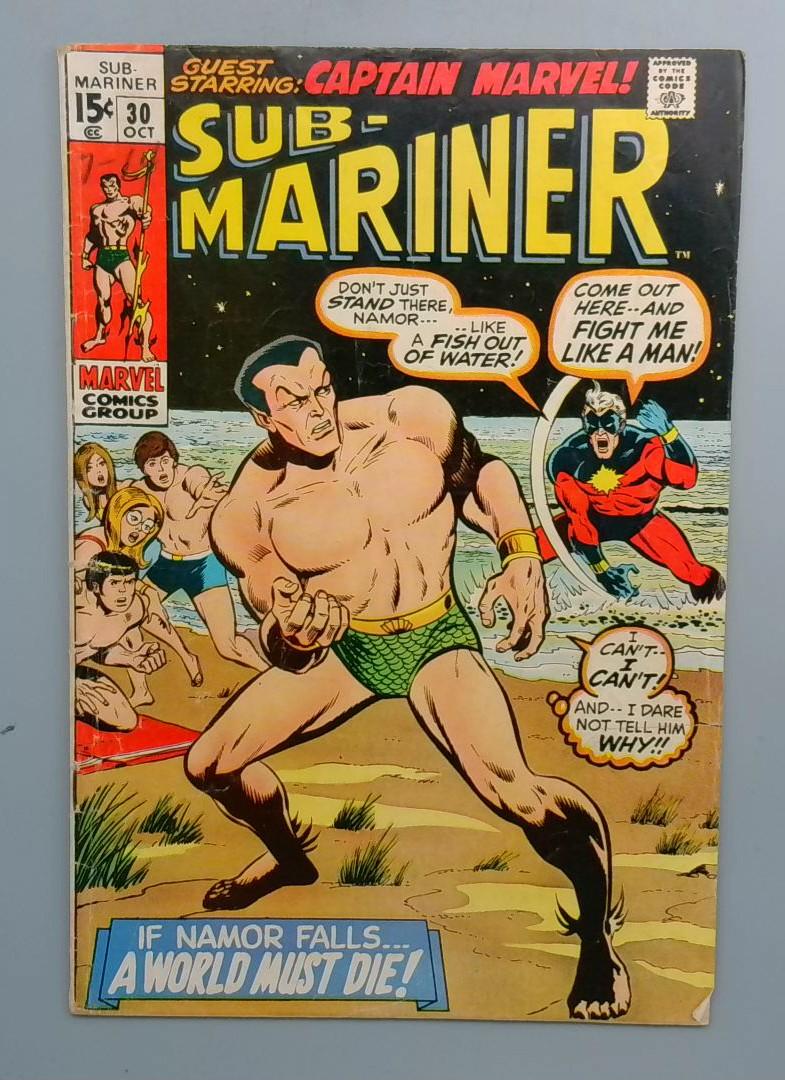 Sub-Mariner #30 VG Captain Marvel Marvel 1970