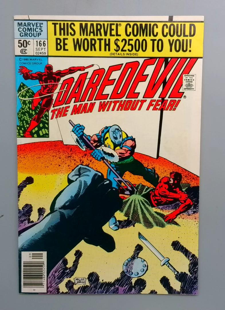 Daredevil #166 VF- Newsstand Edition Marvel 1980