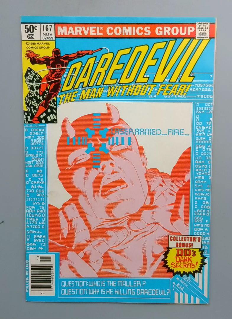 Daredevil #167 FN/VF Newsstand Edition Marvel 1980