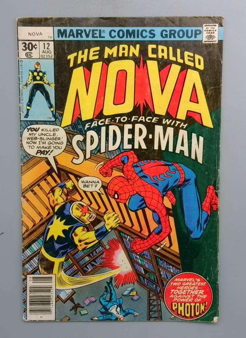 Nova #12 Spider-Man Marvel 1978