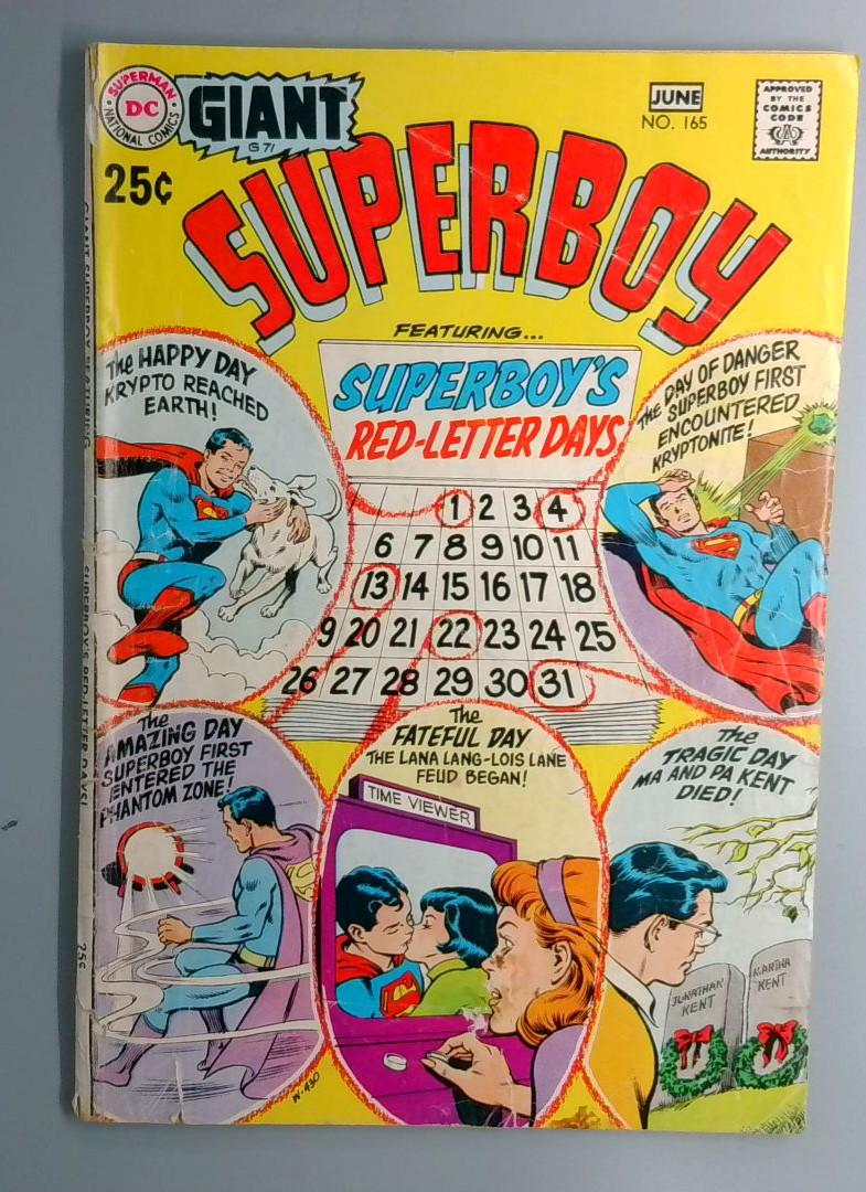 Superboy #165 VG+ DC 1970
