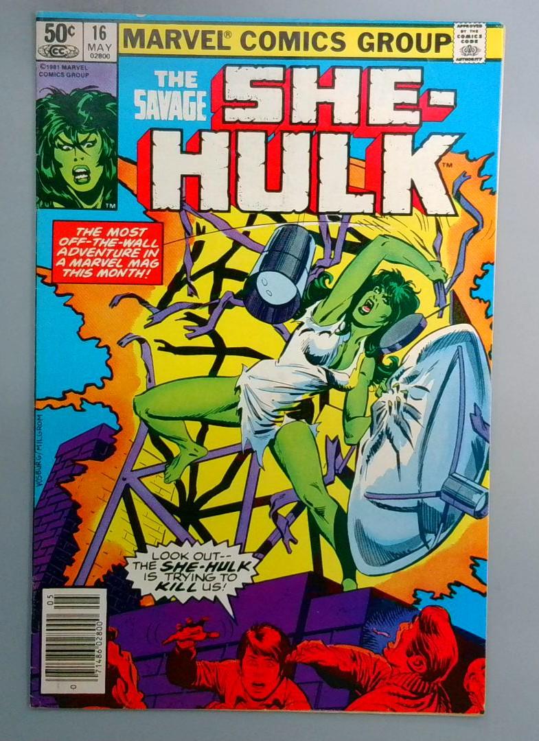 Savage She-Hulk #16 1st Appearance of Microwave Newsstand Marvel 1981