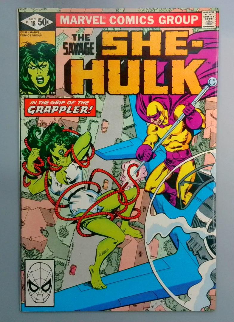 Savage She-Hulk #18 VF+ 1st Appearance of Grappler Marvel 1981