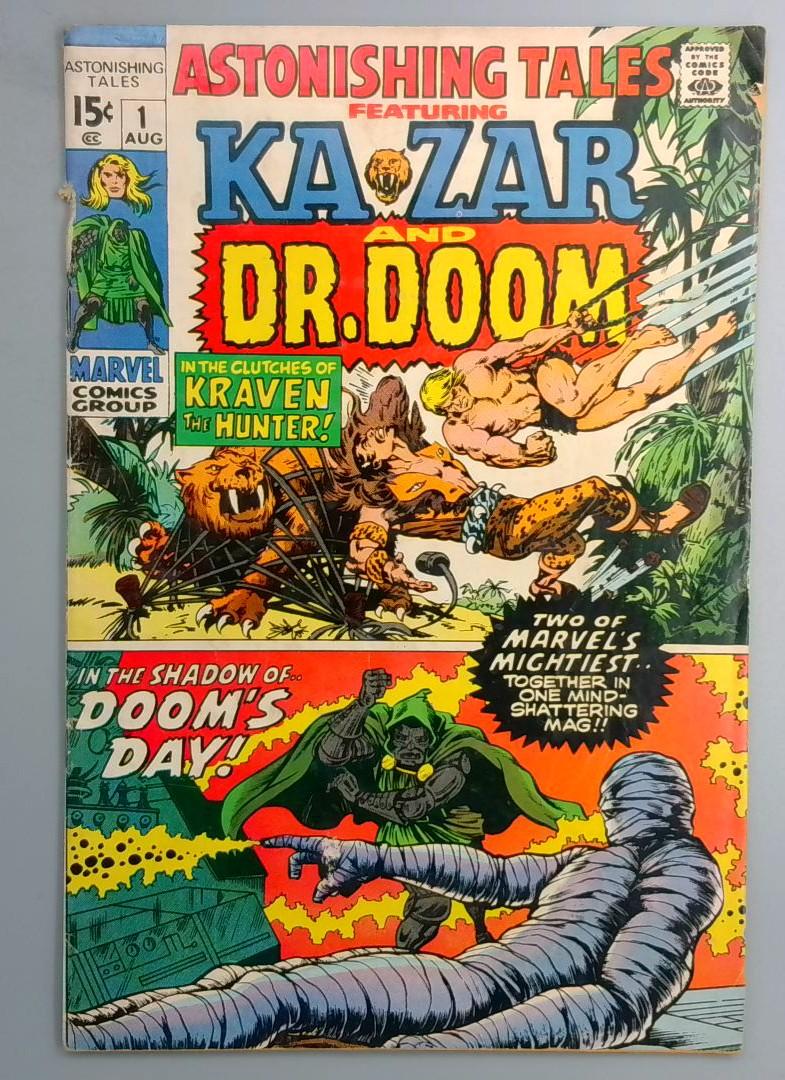 Astonishing Tales #1 VG- 1st Appearance of Doomsman Andro Marvel 1970