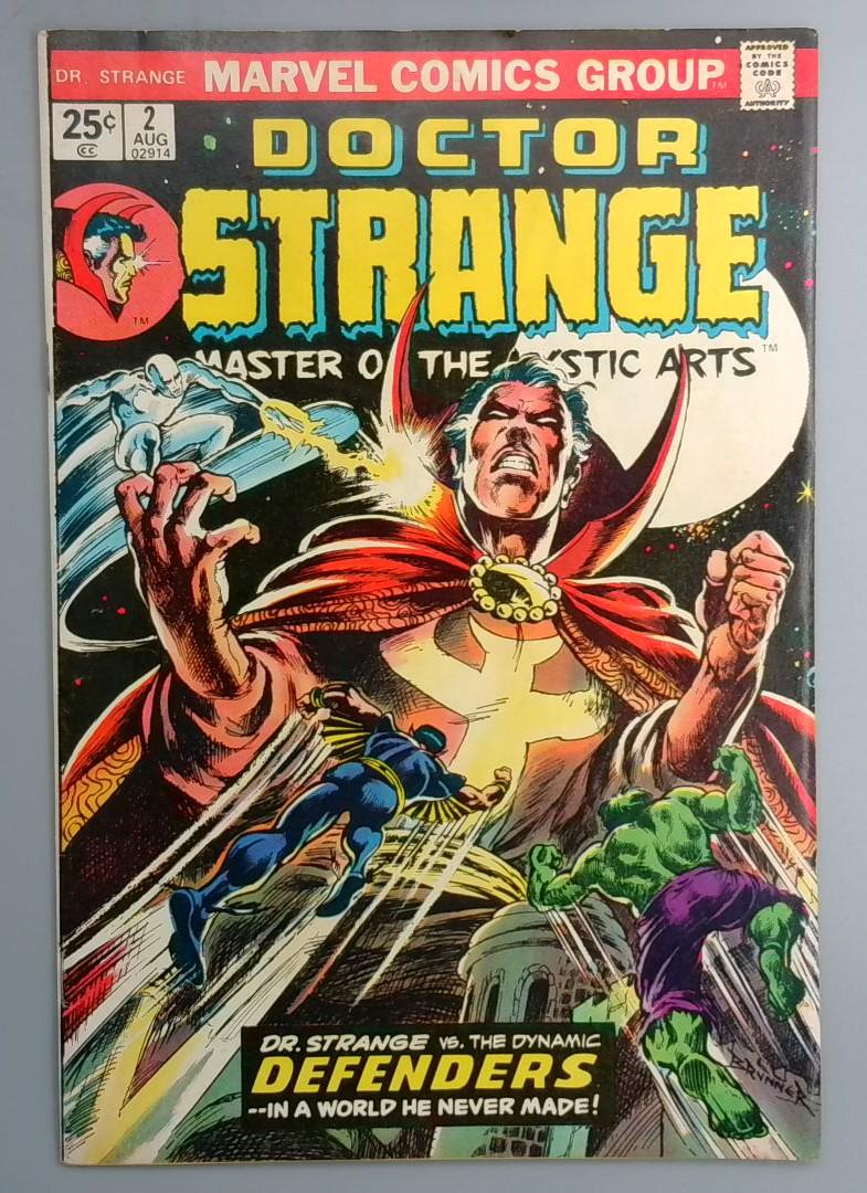 Doctor Strange #2 VF Hulk, Silver Surfer, Spider-Man Marvel 1974