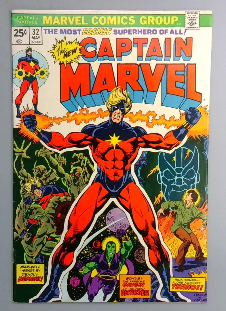 Captain Marvel #32 VG/FN Jim Starlin Marvel 1974
