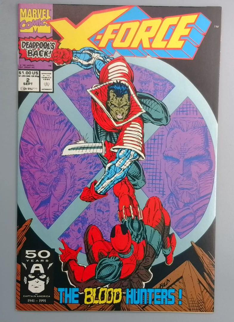 X-Force #2 VF/NM 2nd Deadpool Marvel 1991