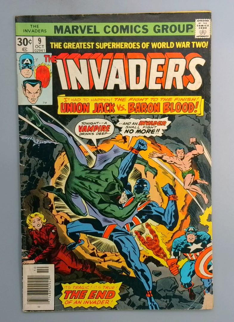 Invaders #9 Baron Blood Marvel 1976