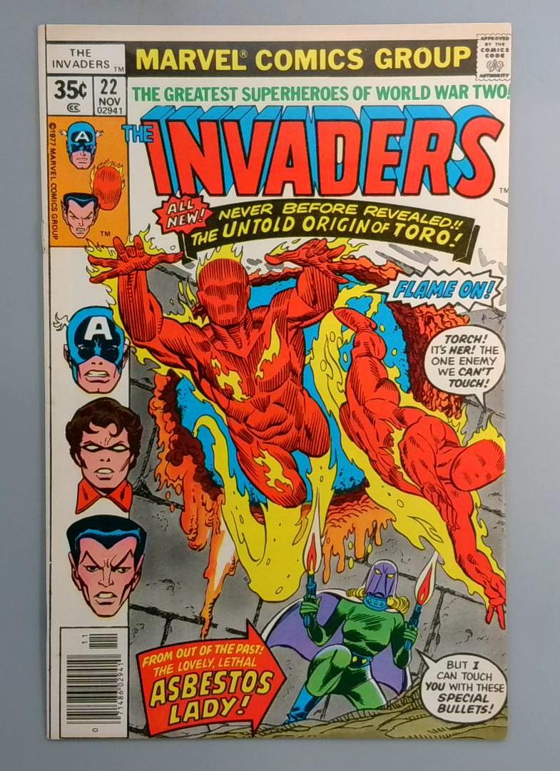 The Invaders #22 VF Marvel 1977