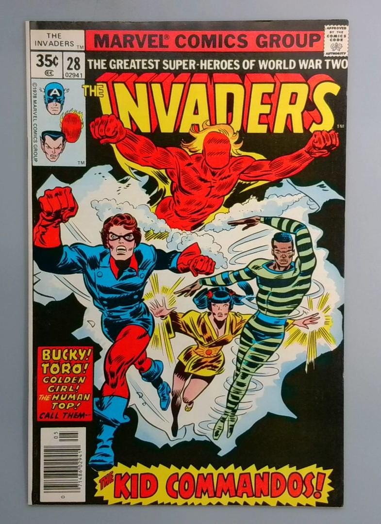 Invaders #28 VF 1st Appearance of the Kid Commandos Marvel 1978