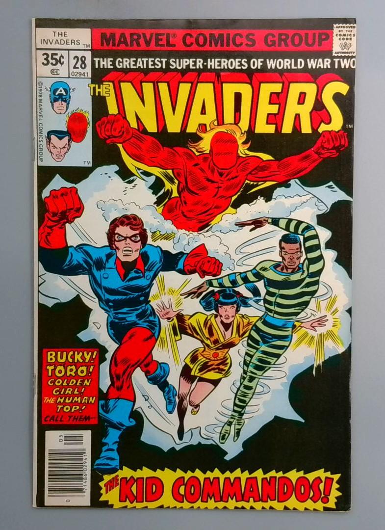 Invaders #28 1st Appearance of the Kid Commandos Marvel 1978