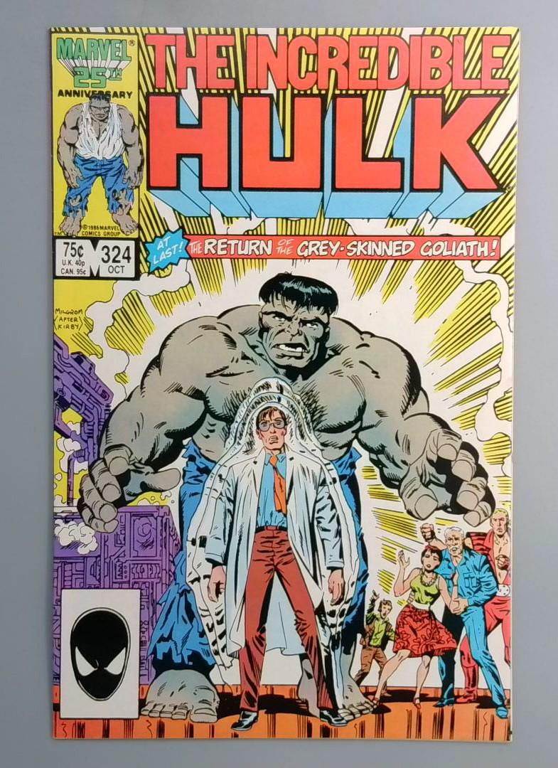 Incredible Hulk #324 VF/NM 2nd Appearance Grey Hulk Marvel 1986